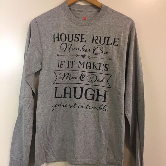 Mom and Dad's House Rules Long Sleeve size Small - Picture 1 of 1